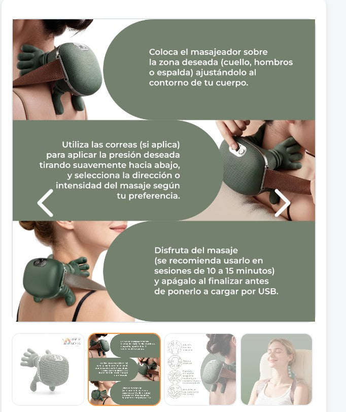 MASAJEADOR CORPORAL CON INFRARROJO